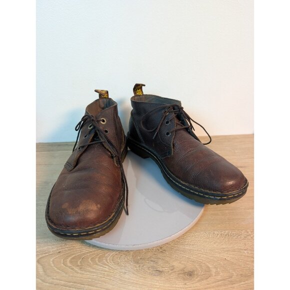Dr Doc Martens Sussex Air Wair Chukka Boots Brown Leather AW004 Unisex Mens 11 - Picture 1 of 11